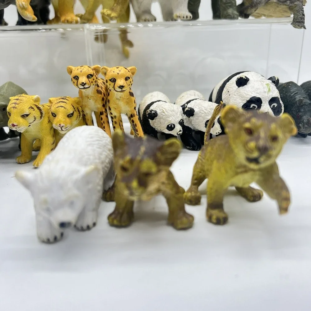 AAA Triple A‎ Zoo Animals Lot Of 25 Heavy Rubber Animal Vintage Elephant Turtle